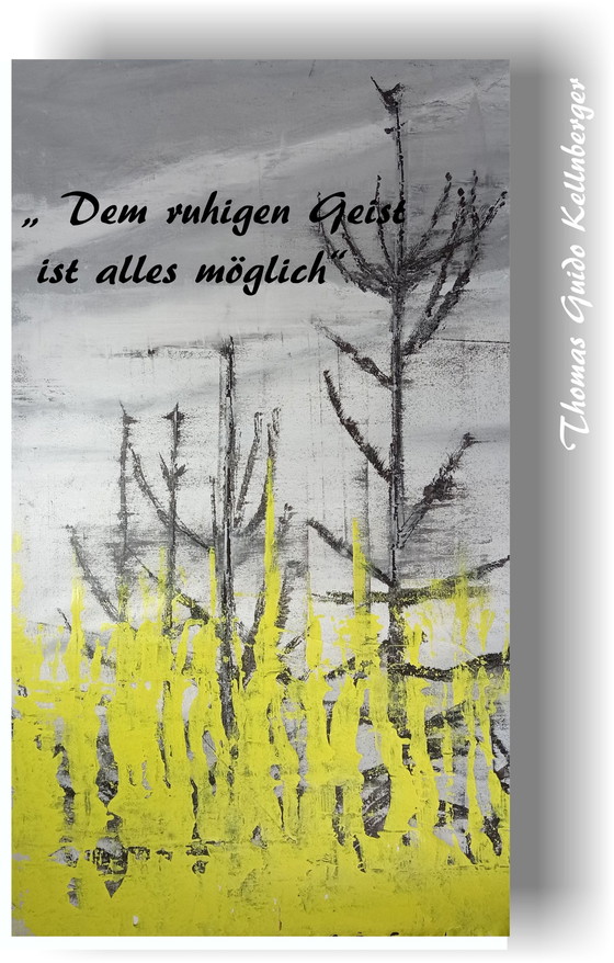 Image 1 of Xxl Kunst Schilderij Canvas Canvas Gesigneerd T. G . Kellnberger #248 # Hartwerk