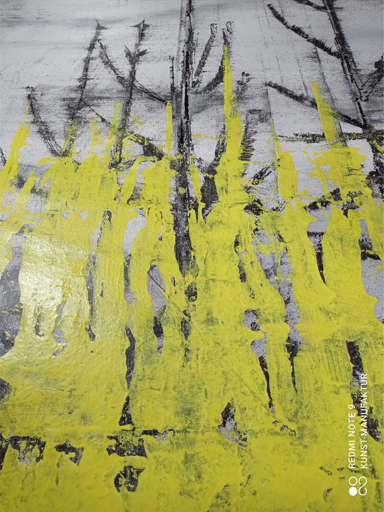 Image 1 of Xxl Kunst Schilderij Canvas Canvas Gesigneerd T. G . Kellnberger #248 # Hartwerk