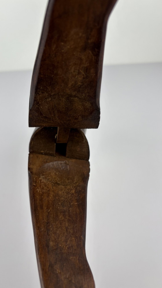 Image 1 of Vintage Houtsnijwerk Dames Notenkraker Donker Hout Kunst 