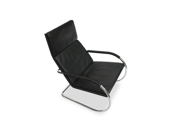 Image 1 of Tecta D 35 fauteuil leer zwart