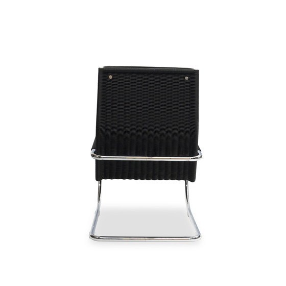 Image 1 of Tecta D 35 fauteuil leer zwart