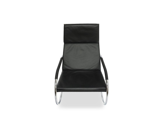 Image 1 of Tecta D 35 fauteuil leer zwart