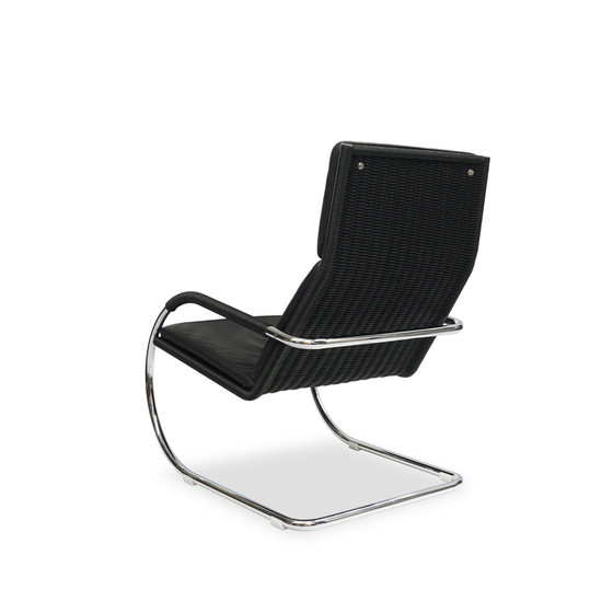 Image 1 of Tecta D 35 fauteuil leer zwart