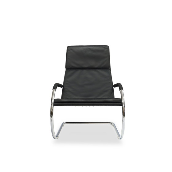 Image 1 of Tecta D 35 fauteuil leer zwart