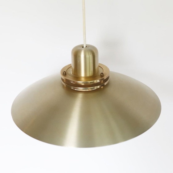 Image 1 of Vintage Brass Pendant Lamp Belid Swedish Design Scale Lamp