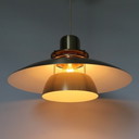 Vintage Brass Pendant Lamp Belid Swedish Design Scale Lamp
