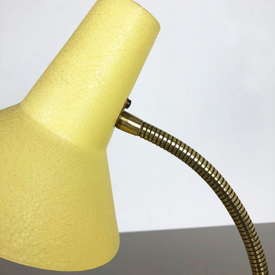 Image 1 of Vintage modernistische metalen en messing tafellamp van SIS Lights, Duitsland 1960