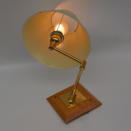 Image 1 of Vintage wandlamp met lampenkap met beweegbare arm, Frankrijk 1970