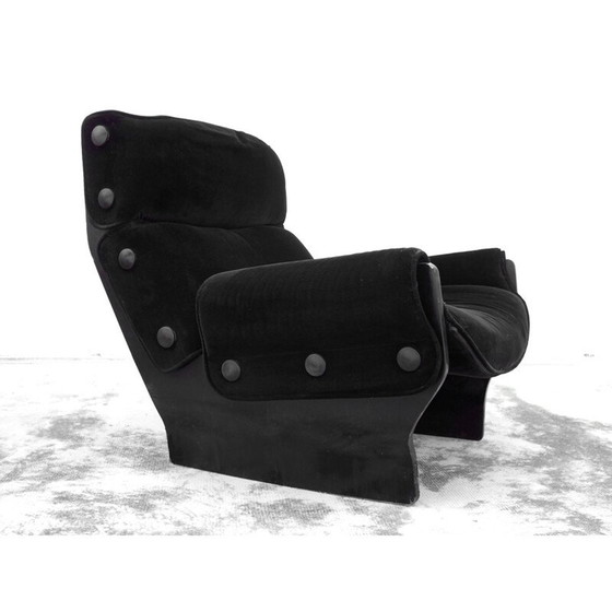 Image 1 of Vintage Canada fauteuil en voetenbank van Osvaldo Borsani voor Tecno, Italië 1965