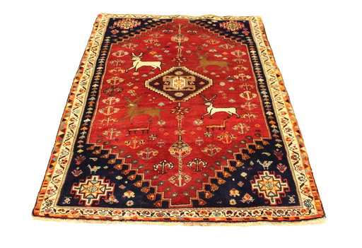 Origineel Perzisch Tapijt Nomadisch & Dorpskleed Shiraz 174 X 115 Cm Top Staat