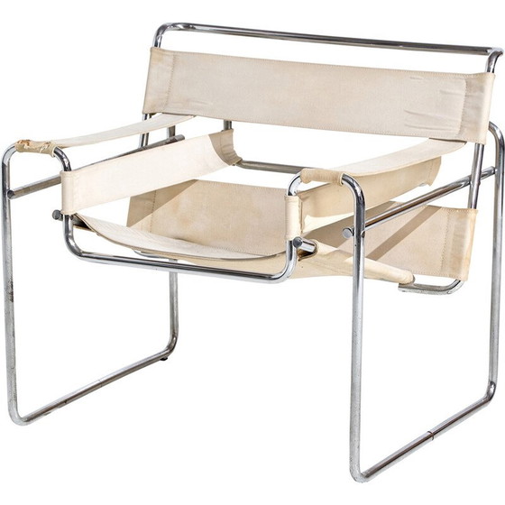 Image 1 of Paar vintage fauteuils model B3 van Marcel Breuer voor Gavina, jaren 1960