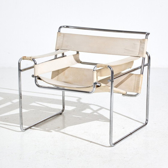 Image 1 of Paar vintage fauteuils model B3 van Marcel Breuer voor Gavina, jaren 1960