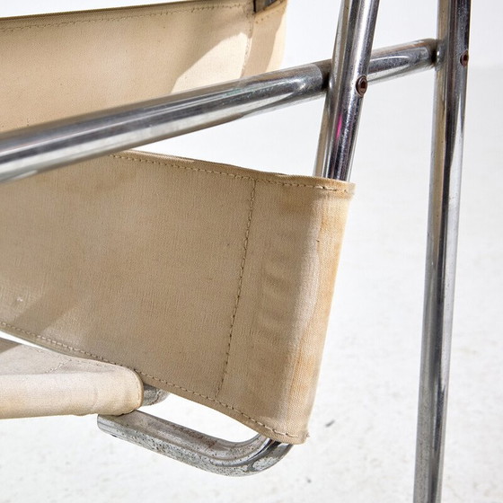 Image 1 of Paar vintage fauteuils model B3 van Marcel Breuer voor Gavina, jaren 1960