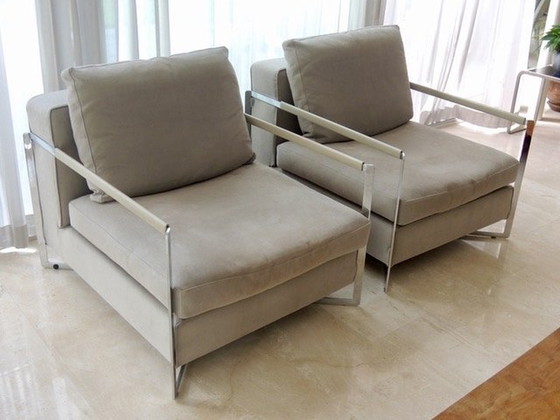 Image 1 of 2x Molteni & C Portfolio Fauteuil Pl83