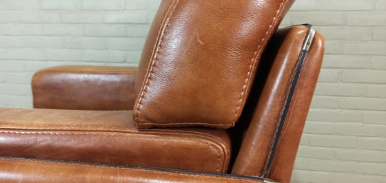 Image 1 of Baxter Arcon cognac leren fauteuil