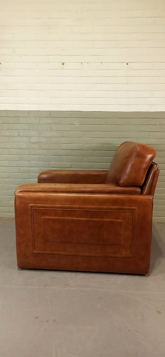 Image 1 of Baxter Arcon cognac leren fauteuil