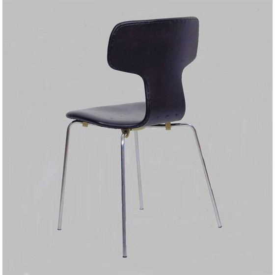 Image 1 of Vintage T-stoel Hammer Stoel van Fritz Hansen Arne Jacobsen Deens 1960