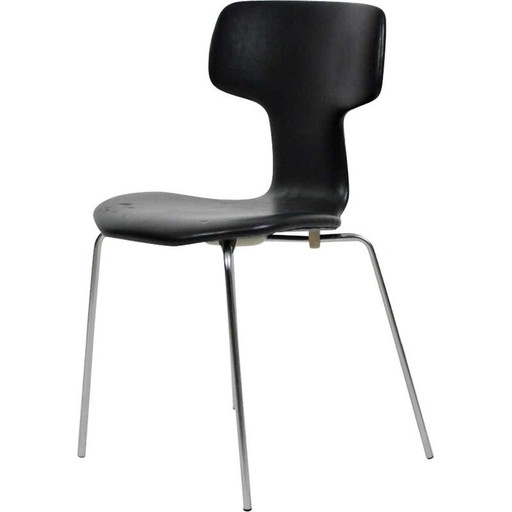 Vintage T-stoel Hammer Stoel van Fritz Hansen Arne Jacobsen Deens 1960