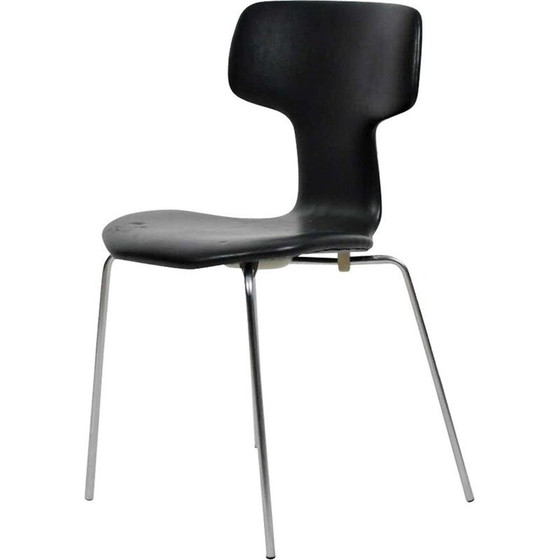 Image 1 of Vintage T-stoel Hammer Stoel van Fritz Hansen Arne Jacobsen Deens 1960