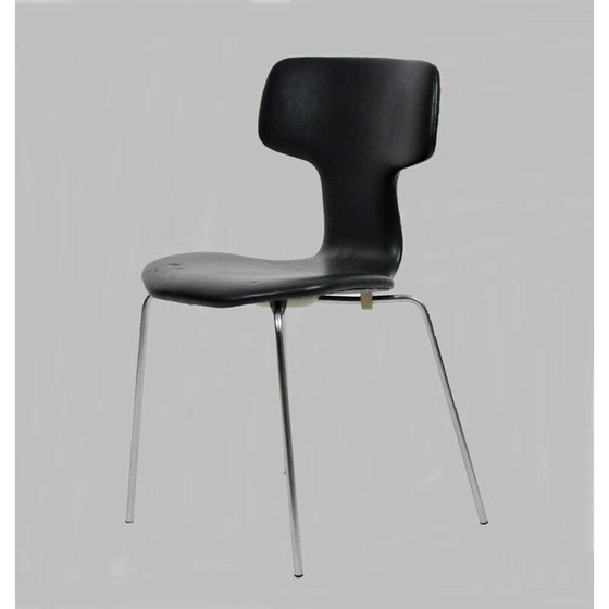 Image 1 of Vintage T-stoel Hammer Stoel van Fritz Hansen Arne Jacobsen Deens 1960