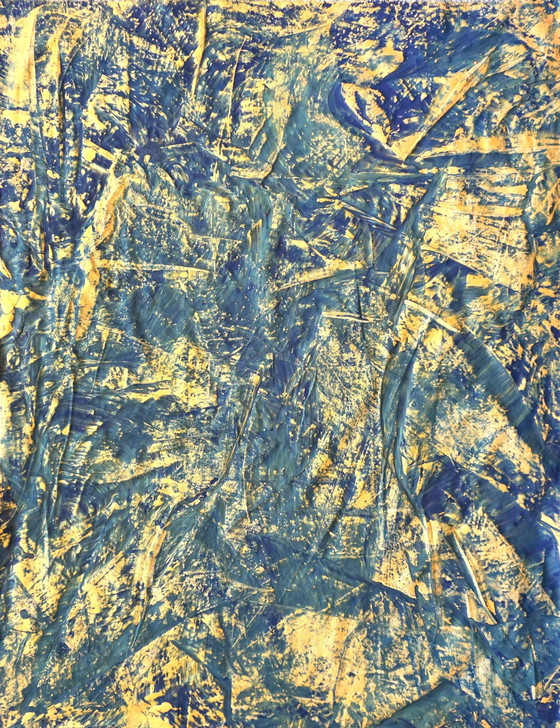 Image 1 of Jürgen Angeler - Blauw Gouden Marmer