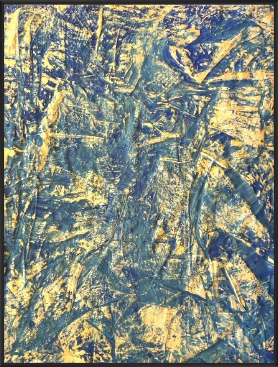 Image 1 of Jürgen Angeler - Blauw Gouden Marmer