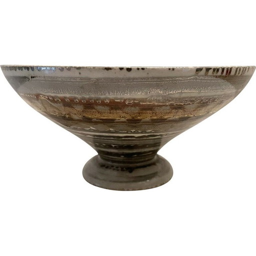 Vintage beker op keramische hiel door Lucien Brisdoux, 1950