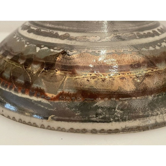 Image 1 of Vintage beker op keramische hiel door Lucien Brisdoux, 1950