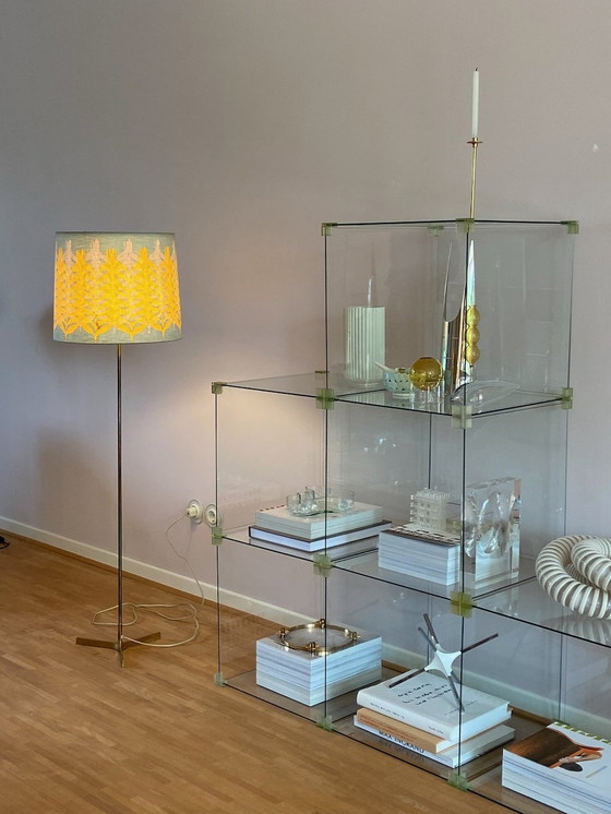 Image 1 of Vintage messing vloerlamp