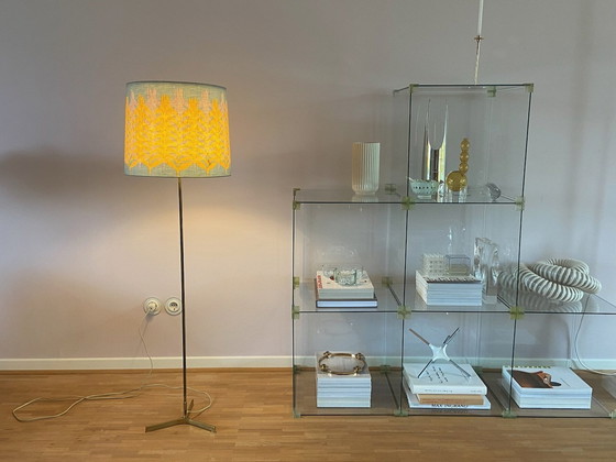 Image 1 of Vintage messing vloerlamp