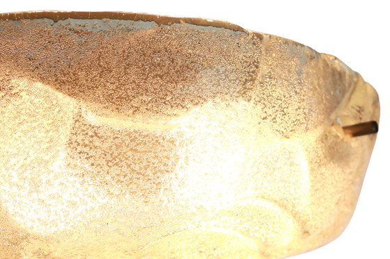 Image 1 of Vintage Plafonniere van ijsglas