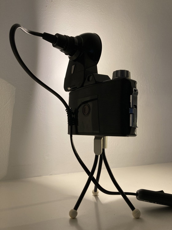 Image 1 of Vintage Cameralamp Met Retro Flits