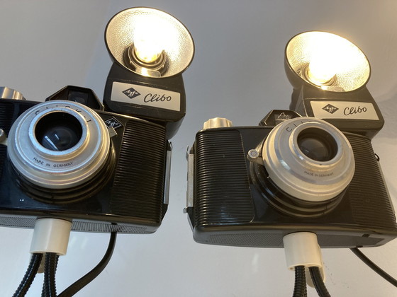 Image 1 of Vintage Cameralamp Met Retro Flits