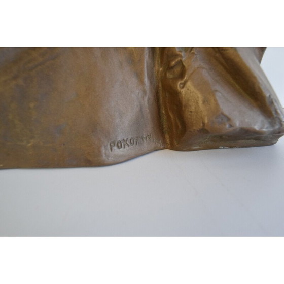 Image 1 of Vintage sculptuur van Alois Jirásek voor Karel Pokorný, Tsjecho-Slowakije 1950