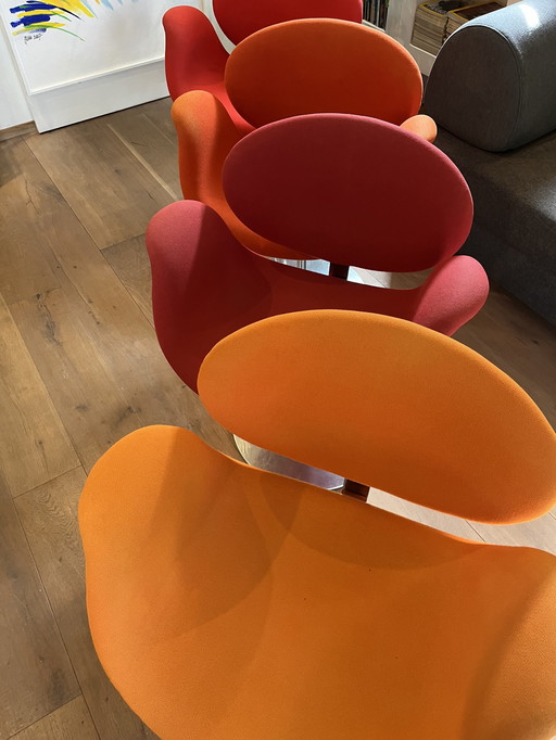 4x Artifort Little Tulip Stoelen