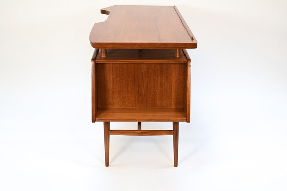 Image 1 of Teak bureau Louis Van-Teeffelen Webé Editie 1960