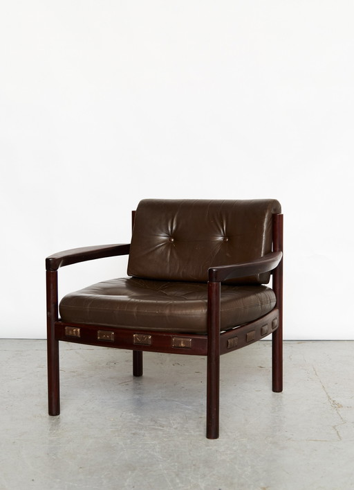 Paar Sven Ellekaer Mid-Century fauteuil voor Coja