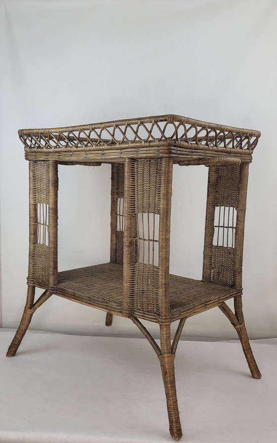 Image 1 of Rieten & rotan dressoir 1900