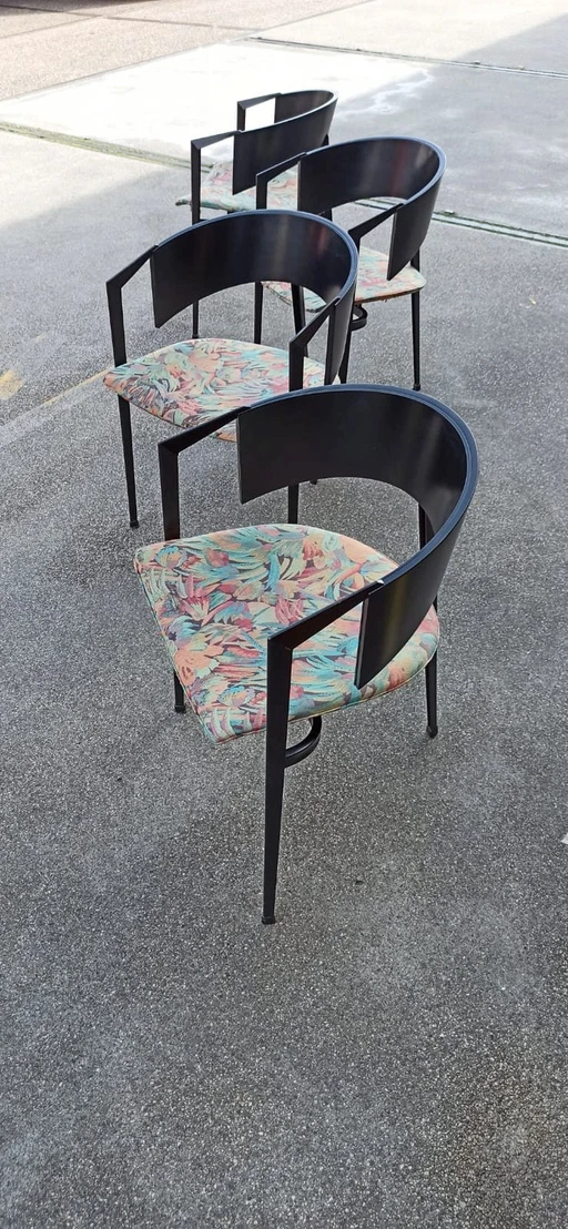 4 X Castelijn Postmoderne Eetkamerstoelen