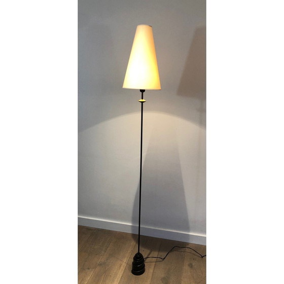 Image 1 of Vintage vloerlamp van smeedijzer, 1970