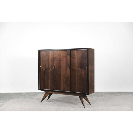 Image 1 of Scandinavische mid-century walnoten kast, jaren 1960