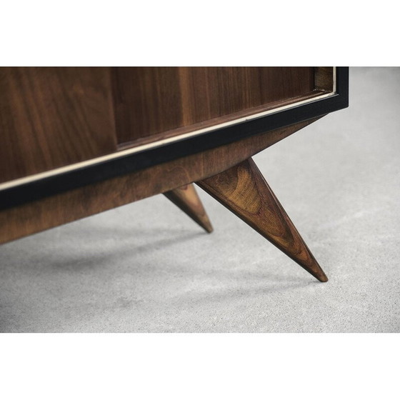 Image 1 of Scandinavische mid-century walnoten kast, jaren 1960