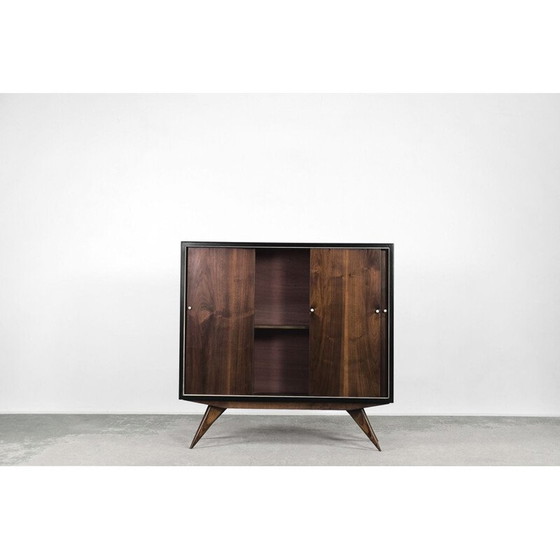 Image 1 of Scandinavische mid-century walnoten kast, jaren 1960