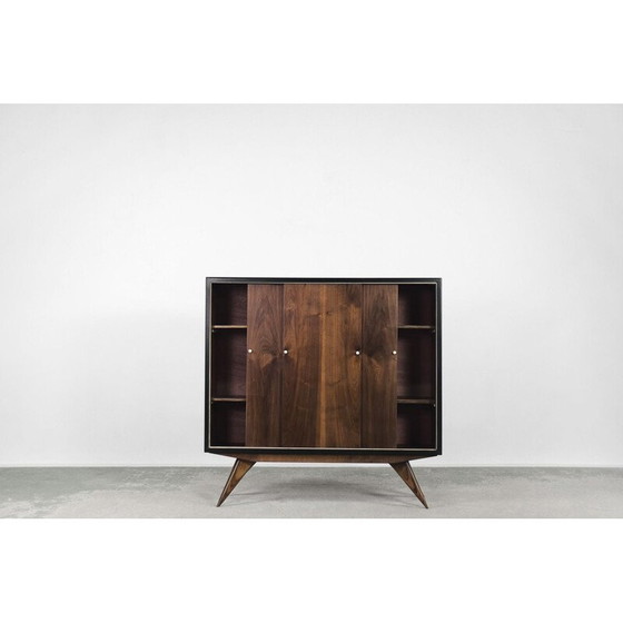 Image 1 of Scandinavische mid-century walnoten kast, jaren 1960