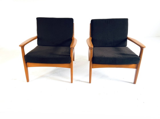 Image 1 of 2x gerestaureerde Eugen Schmidt fauteuil