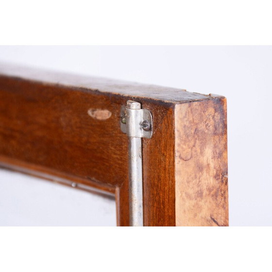 Image 1 of Vintage Art Deco vitrinekast in walnoot en glas van Jindrich Halabala voor Up Zavody, Tsjecho-Slowakije 1930