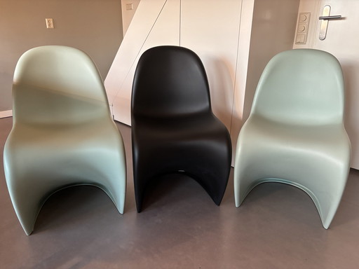 3x Vitra Panton Stoelen