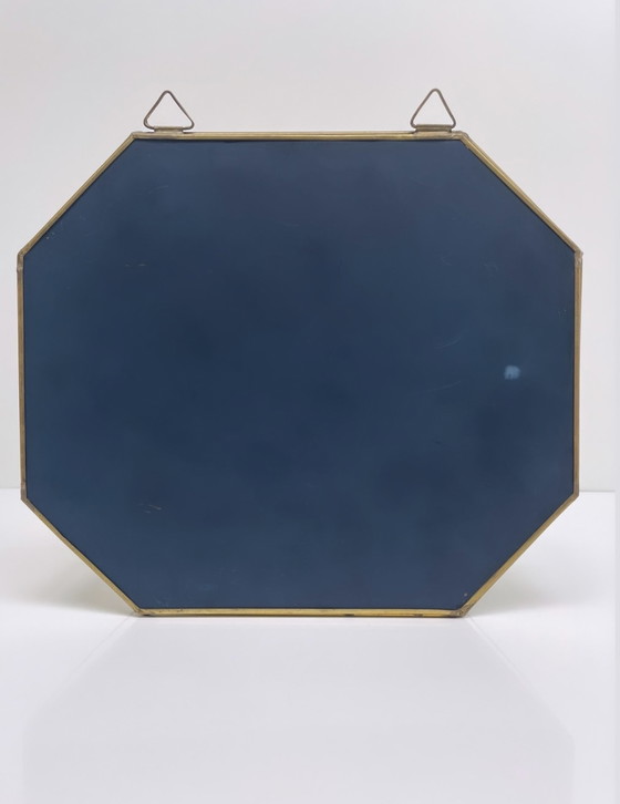 Image 1 of Messing wand vitrine kastje octagon