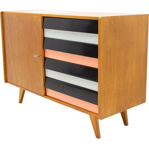 Mid century ladekast U-458 van Jiri Jiroutek voor Interier Praha, Tsjecho-Slowakije 1960