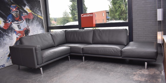 Image 1 of Prachtige nieuwstaat Leolux Bellice design lounge hoekbank - chaise lounge